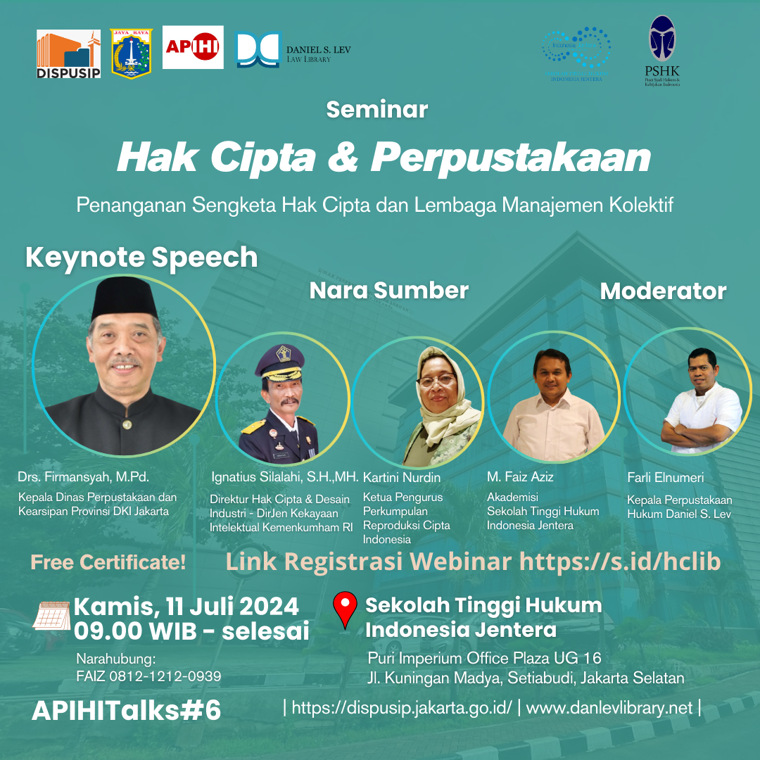 Diskusi ApihiTalks#6 Hak Cipta dan Perpustakaan: